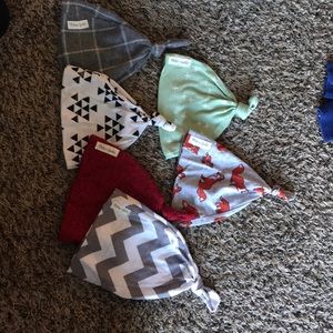 Bluhms Garden baby boy 6 pk top knot hats